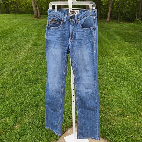 Ariat Men's Western Jeans M5 Slim Straight Embroidered Pockets Stretch size 31 - Picture 1 of 16